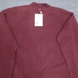 Women Burgundy Sweater Size S